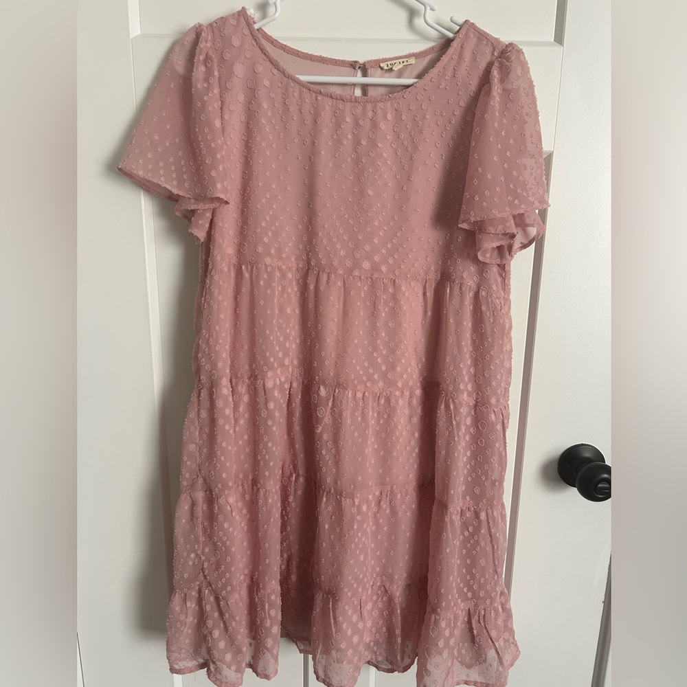 JODIFL Blush Textured Dress